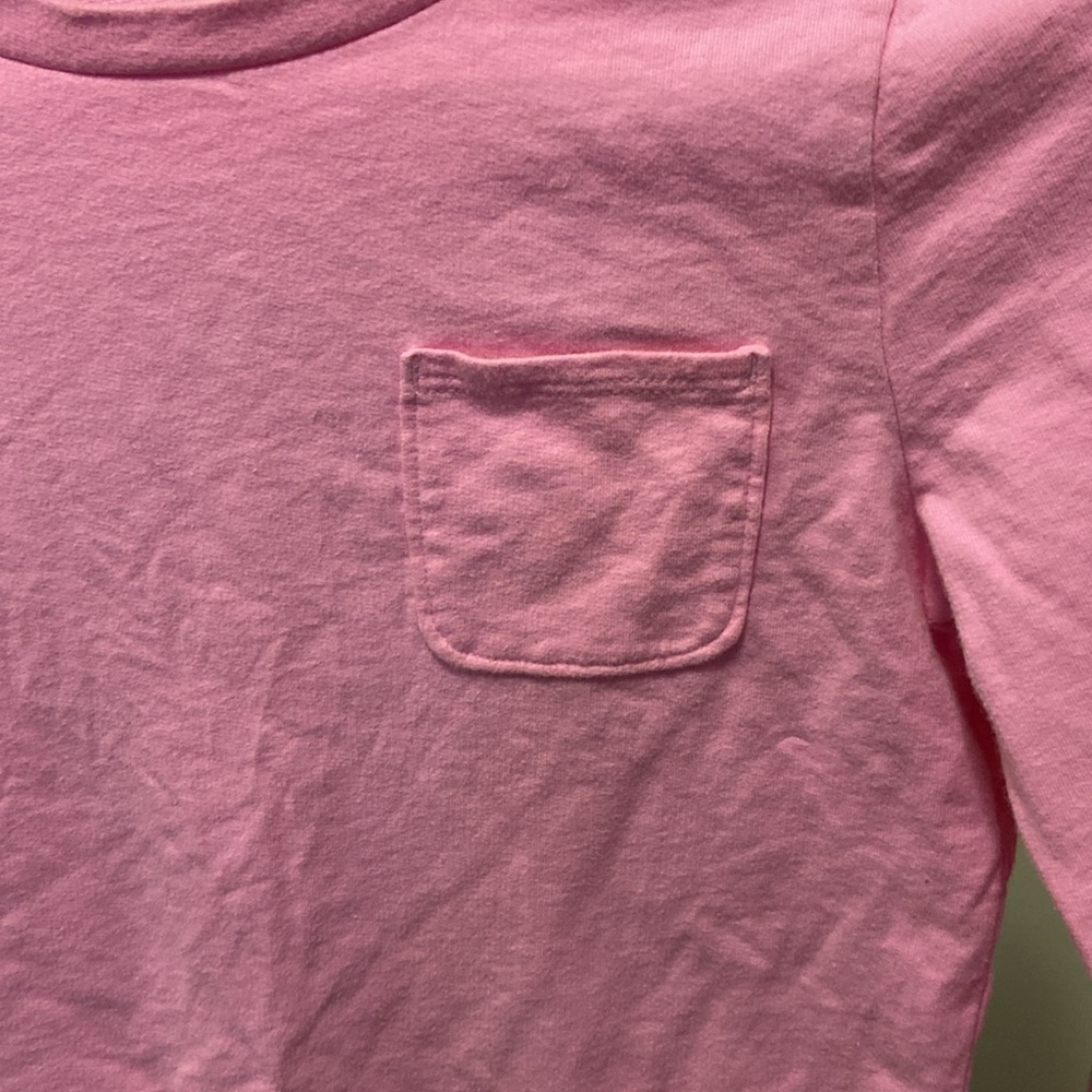 Kids OSHKOSH B’Gosh French Pink Top long sleeve w/Eyelet lace around Bottom 14 - Picture 2 of 7